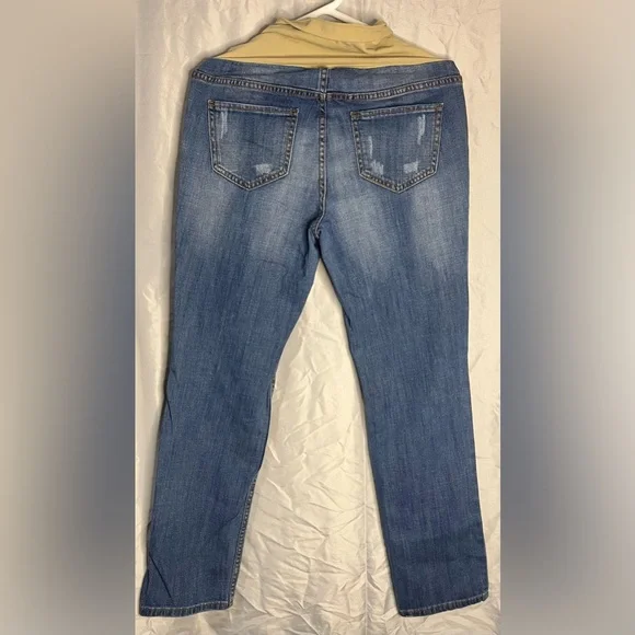 Indigo Blue Women's Maternity Jeans - Picture 3 of 7